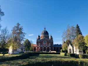 Die neugotische Zentralfriedhofskirche am Grazer Zentralfriedhof Kirche „Zum gekreuzigten Heiland“
