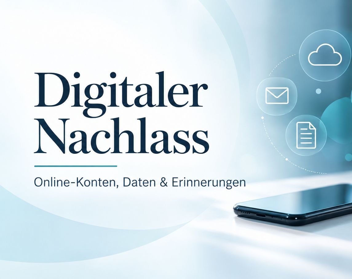 Digitaler Nachlass mit Smartphone, Cloud, E-Mail, Dokumenten und geschützten Online-Konten